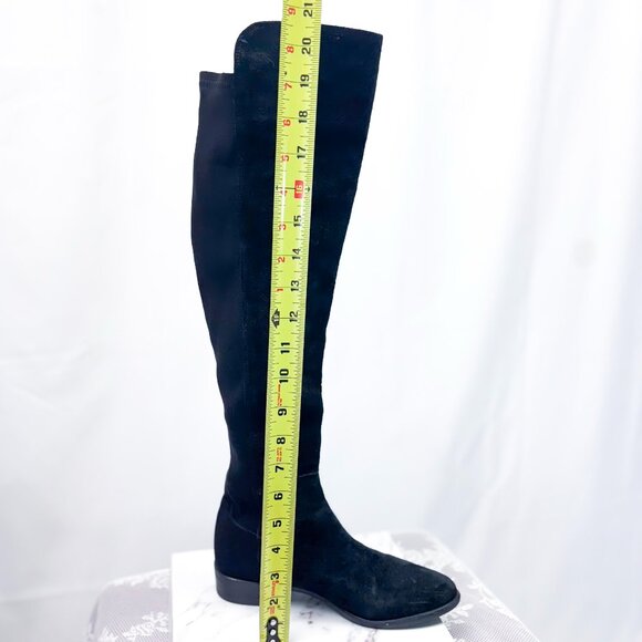 Clarks Boots Pure Caddy Suede Knee High Black 6 - Picture 4 of 8